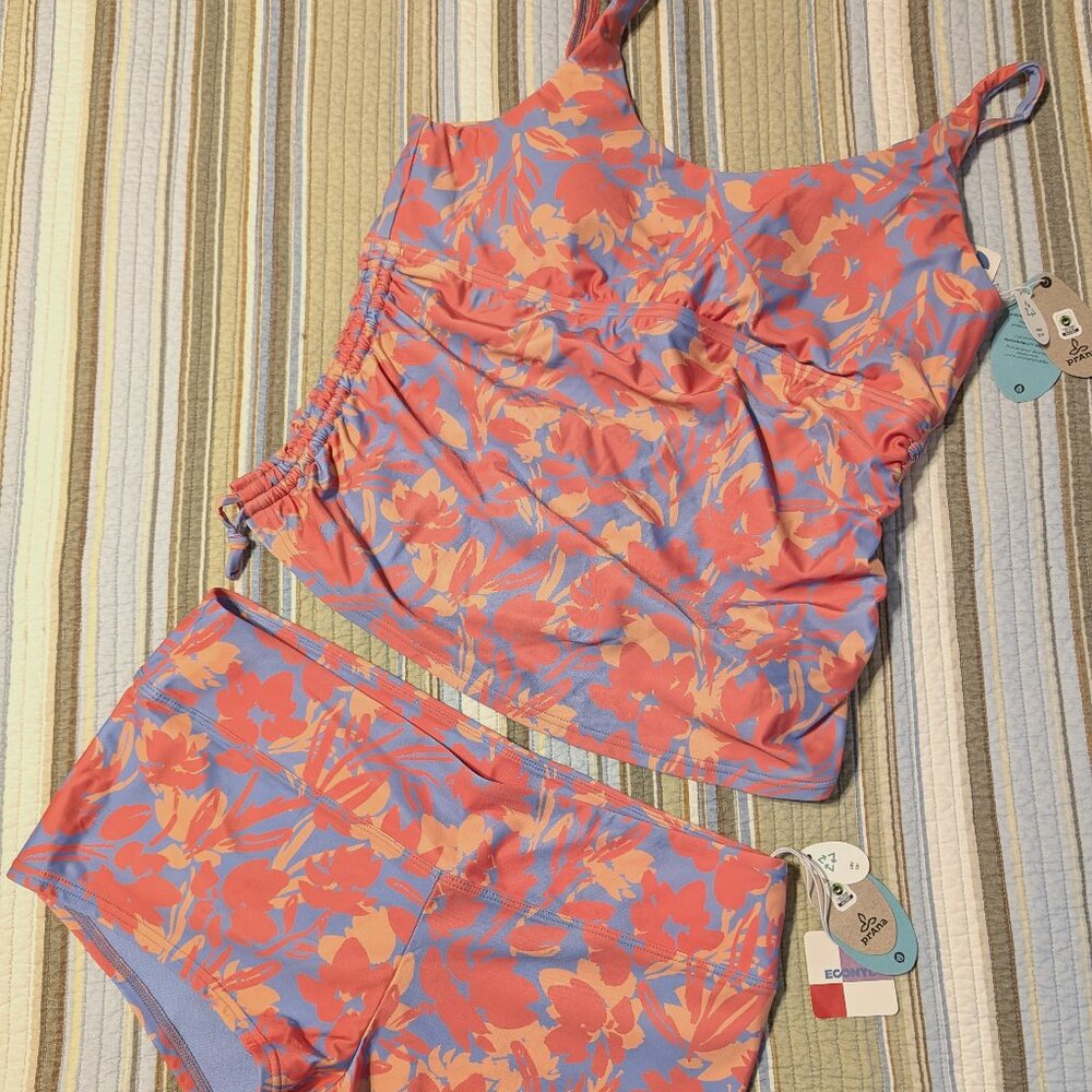 Prana Melody Tankini and Datum Bottom Swim Set - NWT - Large